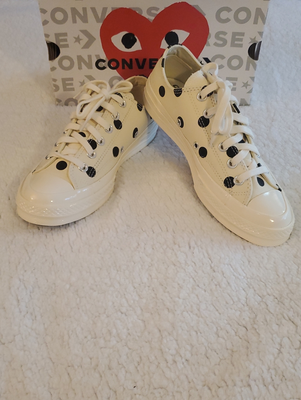 EUC-Comme des Garçons PLAY x Converse Chuck Taylor-UNISEX SZ-Women's 8/Men's 6